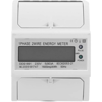 2P jednofazowy licznik energii 230V 5(80)A DDS1891 DIN [22060000558]